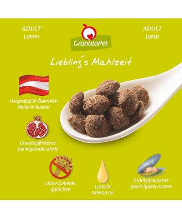 Granapet Liebling's Meal Adult Lamb - Grain-Free Sugar-Free Dog Food (4 x 1.8 kg) - Premium Dry Food for Dogs - Buy Online on GoSupps.com