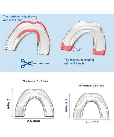 8 Pack Mouth Guard for Grinding Teeth at Night 2 Sizes with Travel Case| Teeth Grinding Mouth Dental Guard for Sleep| Night Guard For Teeth Grinding and Clenching Whitening Tray Sport Athletic - Buy Online on GoSupps.com