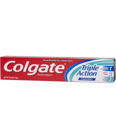 Buy Colgate Triple Action Toothpaste Mint - 6 Ounce | Best International Shipping & Quality Oral Care - Buy Online on GoSupps.com