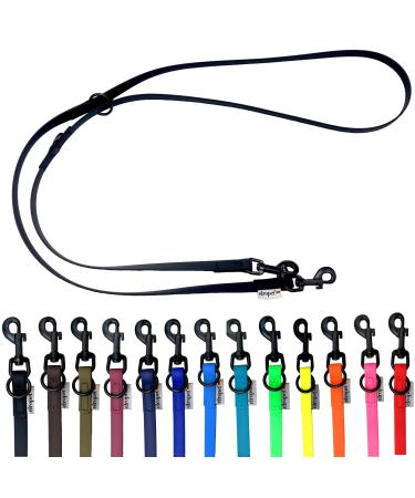 Biothane Dogeline Black Hook adjustable for small dogs / large dogs 2m / 2.40m / 2.80m / 3.50m / 5m (black 3.50m x 13mm) 3.50m x 13mm black
