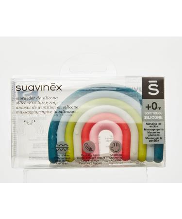 Suavinex Silicone Teether for Babies - Flexible Lightweight Rainbow Design for Newborns (0+ Months) - Buy Online on GoSupps.com