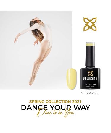 Bluesky Gel Nail Polish Spring Collection 2021 - Virtuoso Air SS2103 | 10ml Nude Pastel Yellow Cream - UV/LED Curing - Buy Online on GoSupps.com