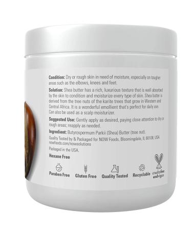 NOW Foods Shea Butter 7 oz - Pure Natural Moisturizer for Skin & Hair - Buy Online on GoSupps.com