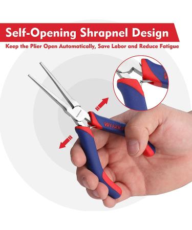 WORKPRO 6 Mini Needle Nose Pliers Set - Long, Bent & Cutter Pliers for Wire Wrapping, Crafts & Jewelry Making - Buy Online on GoSupps.com