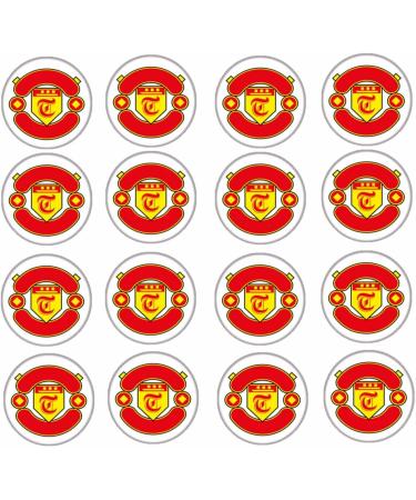 30 Manchester Edible Cupcake Toppers - Icing or Wafer paper Cake Decorations - Buy Online on GoSupps.com