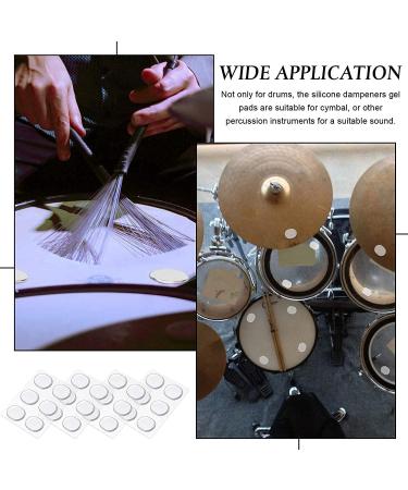 Buy 48-Piece Transparent Silicone Gel Buffer Silencers - Soft Drum Shock Absorbers for Ultimate Noise Reduction - Buy Online on GoSupps.com