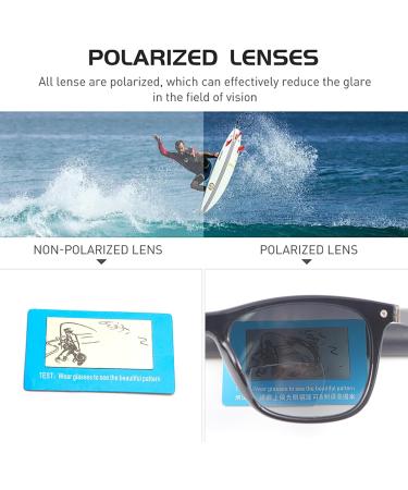 MIRYEA Polarized Bifocal Reading Sunglasses - UV Protection Anti-Glare Blue Light Blocking - Lightweight Tinted Shades for Men & Women - Perfect for Outdoor & Driving - 1.5x Black Lens - Buy Online on GoSupps.com