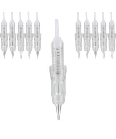 10 PCS M3 Needle Cartridge With Safety Membrane - Compatible with Intelli, Lady, Meraki & Arrow PMU Machine By Mellie Microblading (Needle, 1RL .25mm) Needle 1RL .25mm