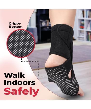 StotSports AFO Foot Drop Brace - Comfortable & Lightweight Support for Walking | Ideal for Shoes Socks or Barefoot - Ankle Support & Plantar Fasciitis Relief (RIGHT - Buy Online on GoSupps.com