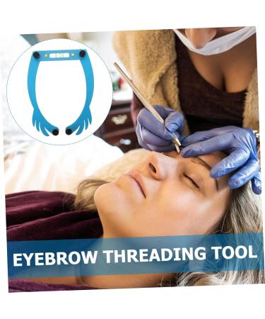 SKISUNO Eyebrow Threading Guide Stencil Eyebrow Alloy Outfit Positioning Measure Level Trimming Reusable Embroidery Measuring 25.5x1.3cm Blue - Buy Online on GoSupps.com