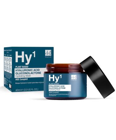 Dr BOTANICALS Hyaluronic Acid & Gluconolactone Hydrating Anti-Aging Facial Mask | Reduce Wrinkles Renew Gentle Exfoliate and Revitalize Skin with Nourishing Hyaluronic Acid Mask