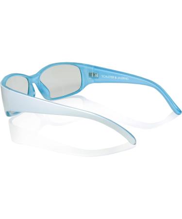 Buy SJ3D Polarized Passive 3D Glasses - Sporty White/Blue for LG Philips Sony & More - Includes Microfiber Bag & Cleaning Cloth - Buy Online on GoSupps.com