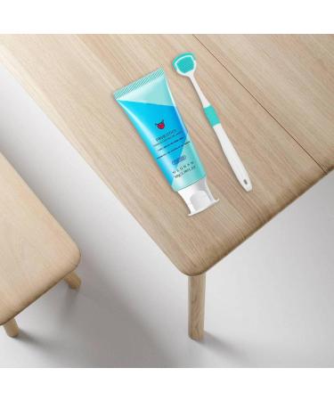 Oral Hygiene Brush & Tongue Cleaning Gel Set - Perfect Mother's Day Gift for Fresh Breath | Reusable Tongue Scraper & Tooth Cleaning Kit (Sky Blue One Size) - Buy Online on GoSupps.com