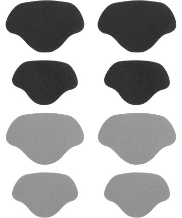 Doitool 8pcs Sneaker Heel Stickers | Glue Heel Pads & Liners for Sneaker Repair - Black & Gray - Buy Online on GoSupps.com