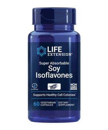 Life Extension Soy Isoflavones Super Absorbable 60 Vegetarian Capsules