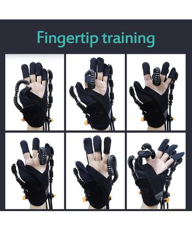 ZZBB Rehabilitation Robot Glove Finger Orthotics Exerciser Exoskeleton Manual Training Fingerboard Flexion and Finger Extension Exercise Nerve Massager Right Hand - Buy Online on GoSupps.com