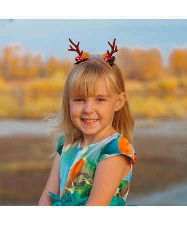 Beaupretty Christmas Deer Antlers Hair Clips for Couples - Cute Holiday Headgear & Hairpins for Kids | Merry Christmas Party Accessories - Buy Online on GoSupps.com