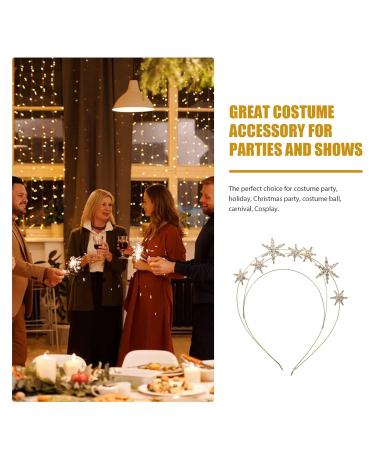 Fomiyes Crystal Hair Band | Star Tiara with Rhinestones | Multi-Layer Bridal Jewelry & Headdress for Women & Girls | Gold-Colored Wedding Hair Accessory - Buy Online on GoSupps.com