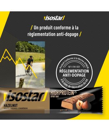 Isostar - High Protein Bar 25 - High Protein Energy Bar - Flavor: Hazelnut - Weight: 35 g - 185170 - Buy Online on GoSupps.com