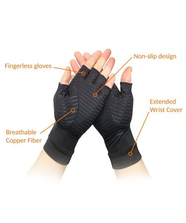 Copper Arthritis Compression Arthritis Gloves 88% Copper Content Comfortable Gloves For Pain Relief of RSI Rheumatoid Arthritis Carpal Tunnel Great for Joints When Sports Housework Computer Type (M) - Buy Online on GoSupps.com