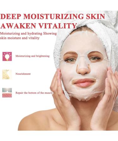 INBOLM Moisture Pomegranate Mask Face Masks Skincare Fruit Extract Mask Moisturizing Facial Mask Skin Repair Mask Super Hydrating Replumping Face Mask for Dehydrated Skin Face Masks Beauty - Buy Online on GoSupps.com