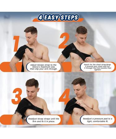 AgeRelief Orthopedic Compression Shoulder Brace Age Relief Compression Shoulder Brace AgeRelief - The Ultimate Shoulder Pain Relief Shoulder brace Shoulder compression brapce (2pcs) - Buy Online on GoSupps.com