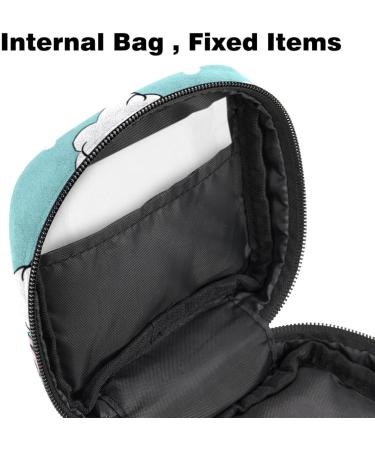 Javenproeqt Women's Bandages Organizer - Reusable First Period Pocket - 17x17x12 cm - Avocados on Marine Stripes - International Shipping Available - Buy Online on GoSupps.com