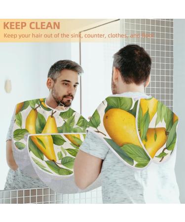 Pear Beard Bib Apron | Beard Hair Catcher for Men | Perfect Gift for Father's Day Anniversaries & Christmas | Includes 2 Suction Cups - Buy Online on GoSupps.com