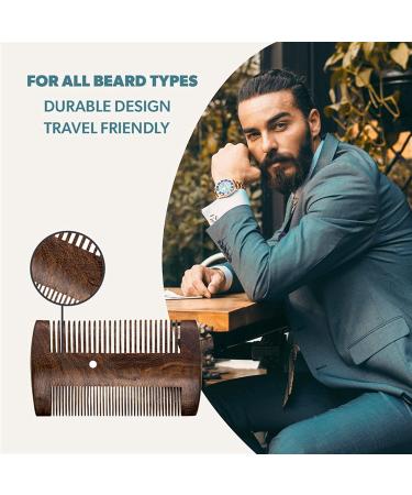 Super Dense Sandalwood Comb for Dandruff | Fine Tooth Wooden Hair Comb | Adult Wooden Comb for Smooth Hair - 1pc - Buy Online on GoSupps.com