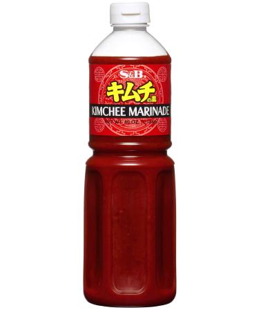 S&B Kimchi Marinade Japanese marinade for seasoning and making kimchi Spicy hot taste 1 x 1.2 L