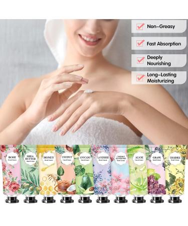 74 Pack Hand Cream Gift Set for Women - Mothers Day Gift - Natural Plant Lotion for Dry Hands - Mini Travel Size - Shea Butter Body Moisturizer - Natural Fragrance - Buy Online on GoSupps.com