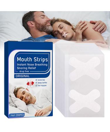 Mouth Tape for Sleeping 200Pcs Sleep Mouth Tape for Snoring Better Nose Breathing Reduce Snoring and Mouth Breathing Sleep Better