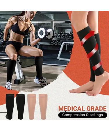 Royalaura Medical Grade Compression Stockings - Varicose Vein Relief Calf Sleeves for Men & Women (M Yellow) - Footless Compression Leggings - Buy Online on GoSupps.com