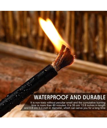 10 Pcs Waterproof Fire Starter Rope with Aluminum Sleeve - Survival Accessories for Camping, Hiking, and Outdoor Adventures - Buy Online on GoSupps.com