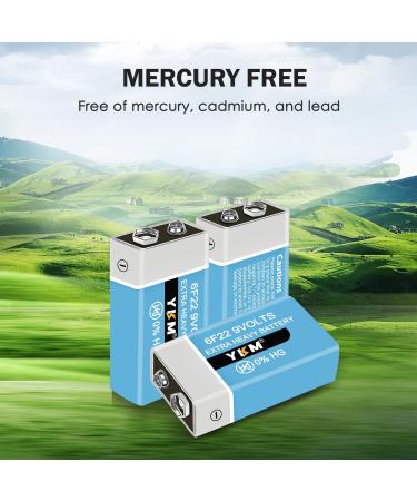 YKM 9V Batteries for Smoke Detectors - Carbon Zinc 2 Pack - Reliable & Long-Lasting - Buy Online on GoSupps.com