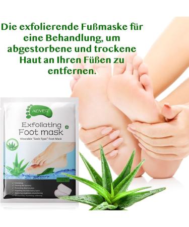 P-Beauty Footmaster Aloe | Intensive Foot Peeling Socks | Remove Rough Skin & Cracked Heels | Silky Smooth Feet | 1 Pair - Best International Shipping - Buy Online on GoSupps.com
