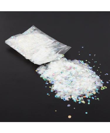 Nail Glitter Sequins Nail Art Confetti Easy to Clean Glitter Confetti Non Toxic Round Resin Sequins for Paint for Nail Decoration for Handicrafts - Buy Online on GoSupps.com