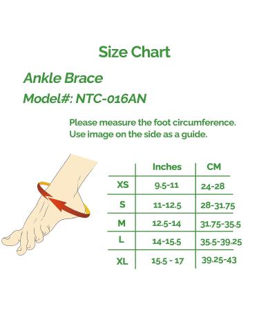 Neotech Care Ankle Support Sleeve - Bamboo Fiber Knitted Fabric - Medium Compression - Grey (Size XS) - for Sports, Exercise, Gym - Unisex - Buy Online on GoSupps.com