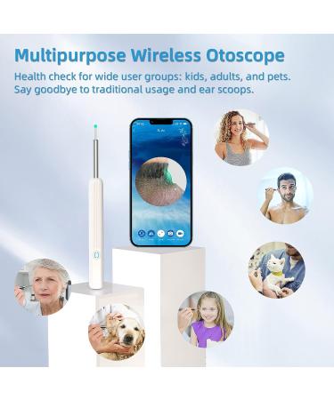 AVM Ear Wax Removal Wireless Endoscope Camera with Earwax Cleaner Kit - 1296p HD, iOS & Android Compatible (White) - Buy Online on GoSupps.com
