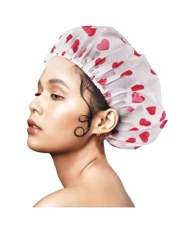 Keeygo 4-Pack Waterproof Shower Caps for Long Hair - Reusable EVA Plastic, Ideal for Deep Conditioning & Spa - Buy Online on GoSupps.com