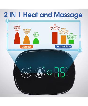 Heated Shoulder Wrap with Vibration | Electric Heating Pad Massager for Left/Right Shoulder | 3 Settings | LED Display - Buy Online on GoSupps.com