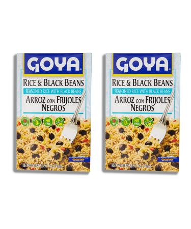 VALUE 2-PACK - Rice and Black Beans Bundle- INCLUDES: Seasoned Rice and Black Beans Mix, 7 Ounce (Set of 2) GOYA - Comes in a Despensa Colombiana Pack