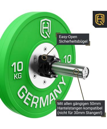 HQ Germany Dumbbell Lock 50mm | Magnetic Quick Release Clips for 50mm Barbells | 2-Piece Professional Set - Buy Online on GoSupps.com