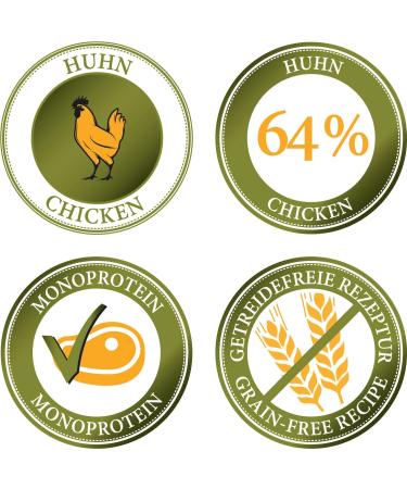Bellfor Freiland-Men is a grain-free wet food for dogs based on chicken weighing 200g without grains or added sugar. - Buy Online on GoSupps.com