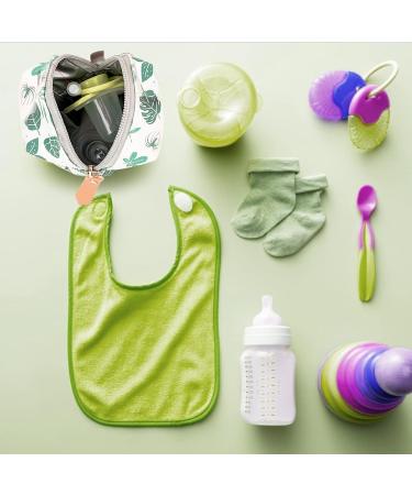 Nupaque Baby Pacifier Box | Pacifier Holder Bag with Clip | For 2 Pacifiers | Ideal for Diaper Bag Pram & Outdoor Trips | Green - Buy Online on GoSupps.com