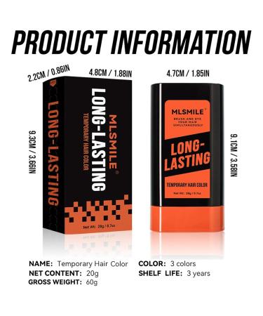 Temporary Hair Color Stick - Instant Root Touch Up for Gray Roots & Beard | Waterproof Smudge-Proof | Natural-Looking Black Balm - Buy Online on GoSupps.com