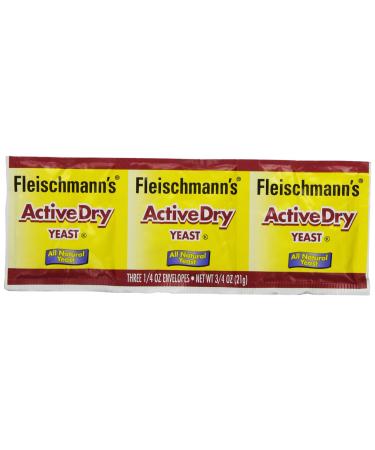 Fleischmann's Yeast, Active, Dry, 0.75-Ounce Packet (Pack of 9) 0.74 Ounce (Pack of 9) - Buy Online on GoSupps.com