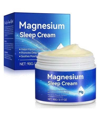 Magnesium Oil Cream for Sleep Magnesium Body Butter - Support for Sleep Leg Cramps Joint Support & Muscle Soreness-Fast Absorption-Nighttime Magnesium Cream 3 fl oz 1 Fl Oz (Pack of 1)