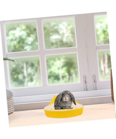 BELLIFFY Box Pet Potty Urinal Guinea Pig Bedding Rabbit Pet Pan Toilet Pet Litter Tray Bunny Toilet Abs White 24.5X18.5cm White - Buy Online on GoSupps.com