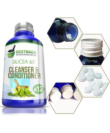 Buy Silicea 6X Cleanser & Conditioner - Hair Skin & Nail Nutrient for Pimples Boils Ulcers | Fast Healing & Digestive Support - 300 Pellets International Shipping Available - Buy Online on GoSupps.com